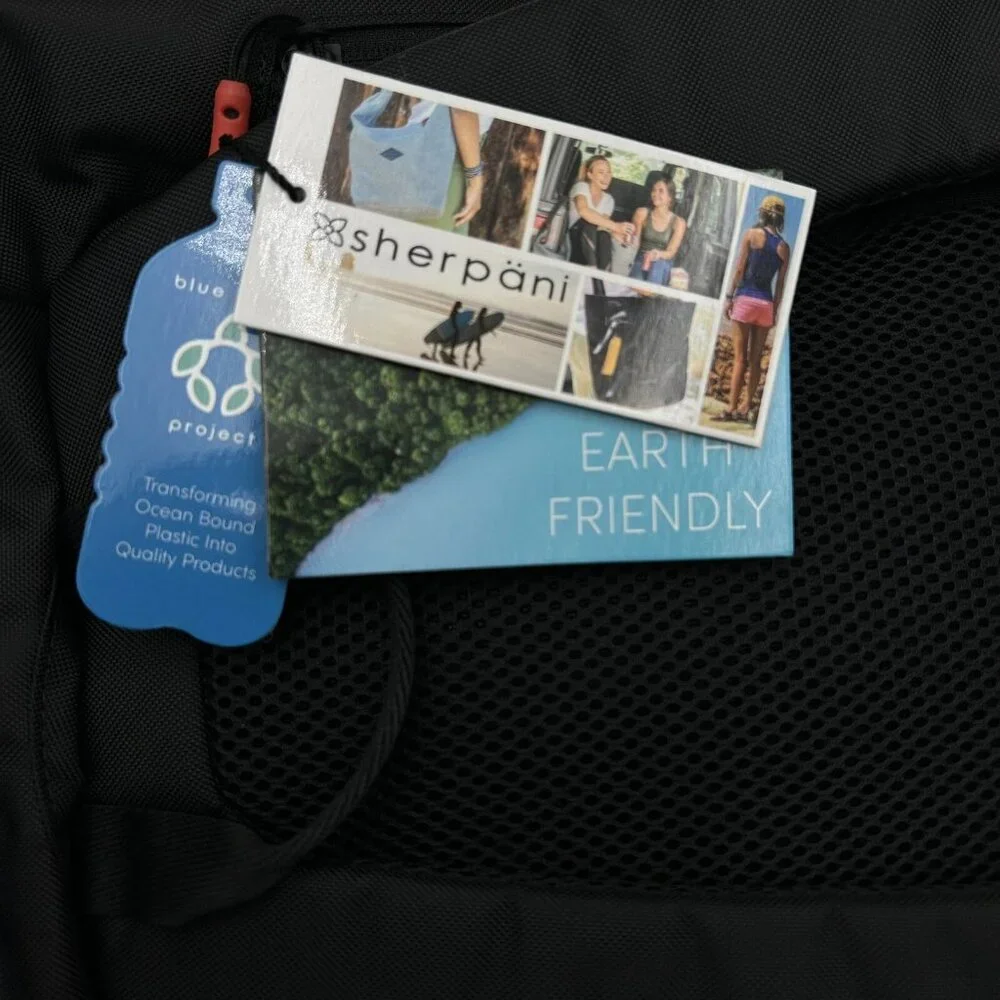 Sherpani Switch 15L Hiking Backpack Stone Black/Grey Recycled‎ Eco Travel Bag